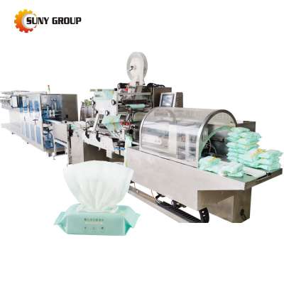 30-120Pcs/Bag Packing Sanitized Disinfection Wet Wipes Machine Production Line